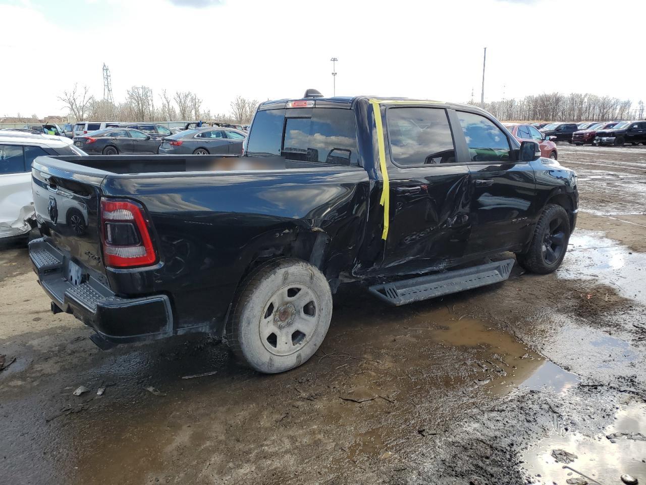 2019 RAM 1500 VIN 1C6SRFFT4KN689055 Copart auction photo, side damage thumbnail 3