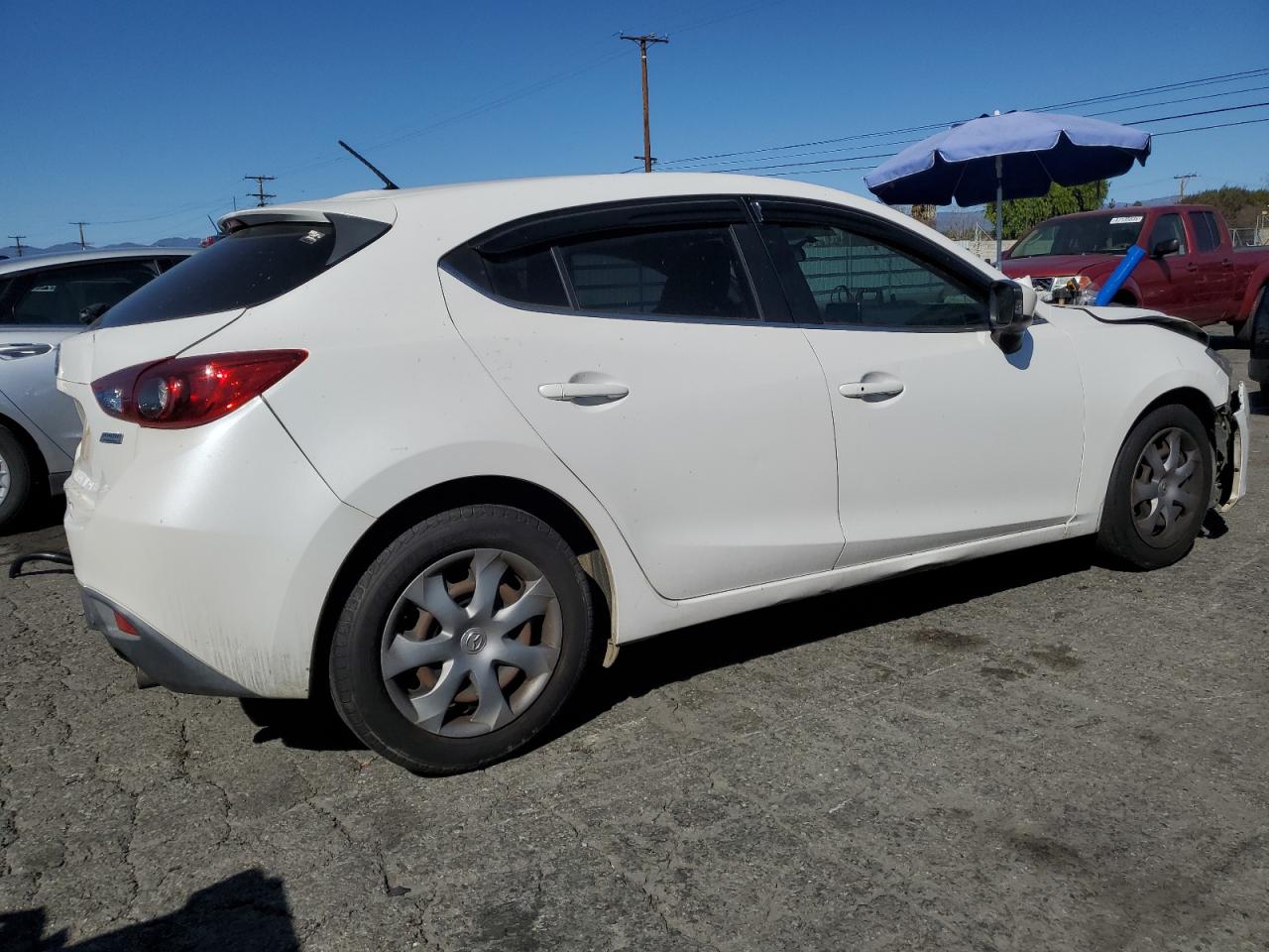 2015 Mazda 3 VIN 3MZBM1L7XFM150115 Copart auction photo, front end / rear end damage thumbnail 3