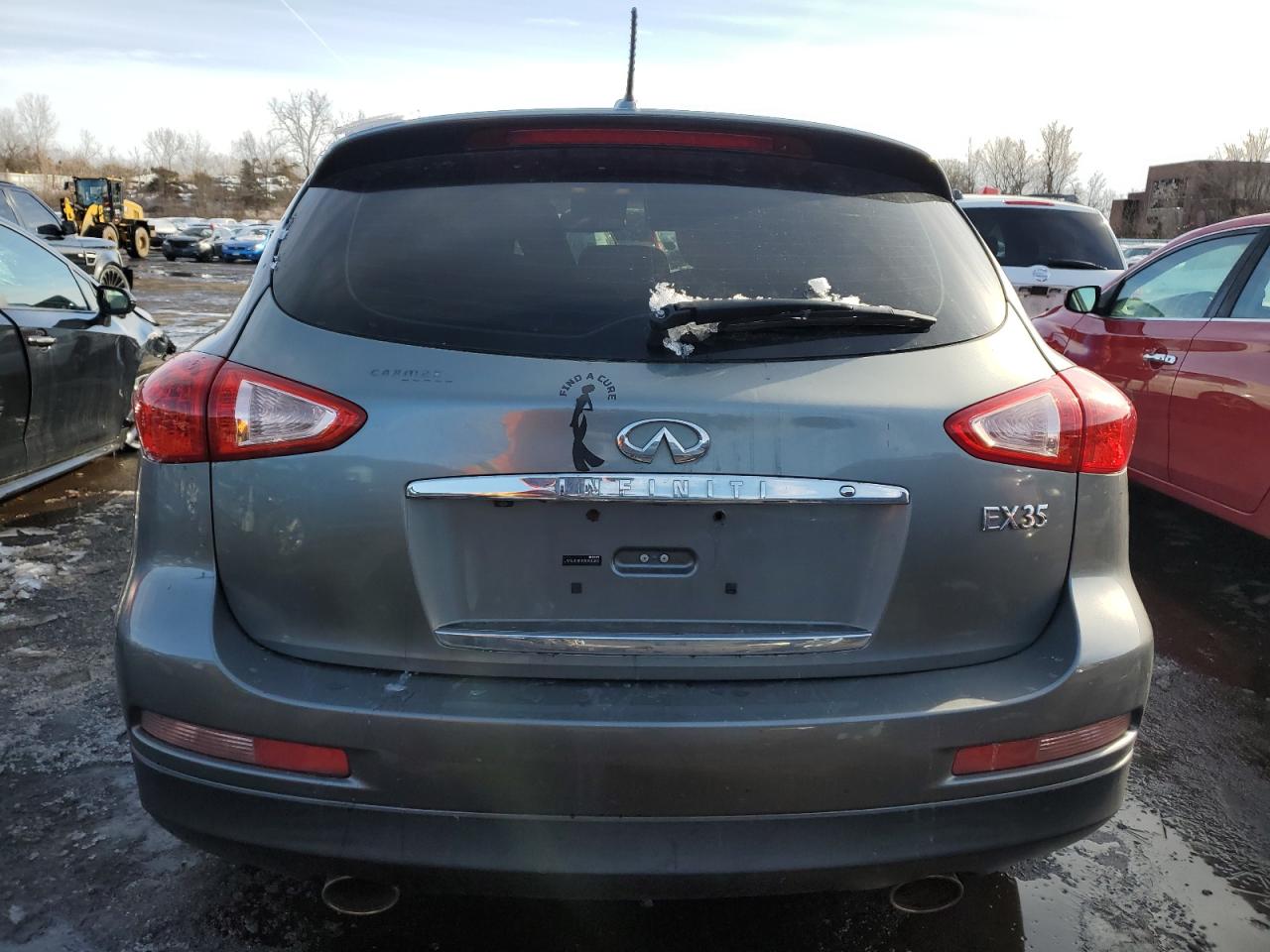 2012 Infiniti EX VIN JN1AJ0HR4CM450965 Copart auction photo, front end / undercarriage damage thumbnail 6