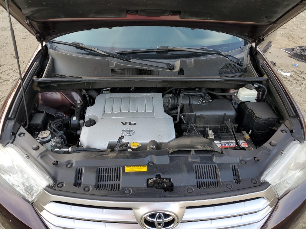 2013 Toyota Highlander VIN 5TDBK3EHXDS200535 Copart auction photo, rear end damage thumbnail 13