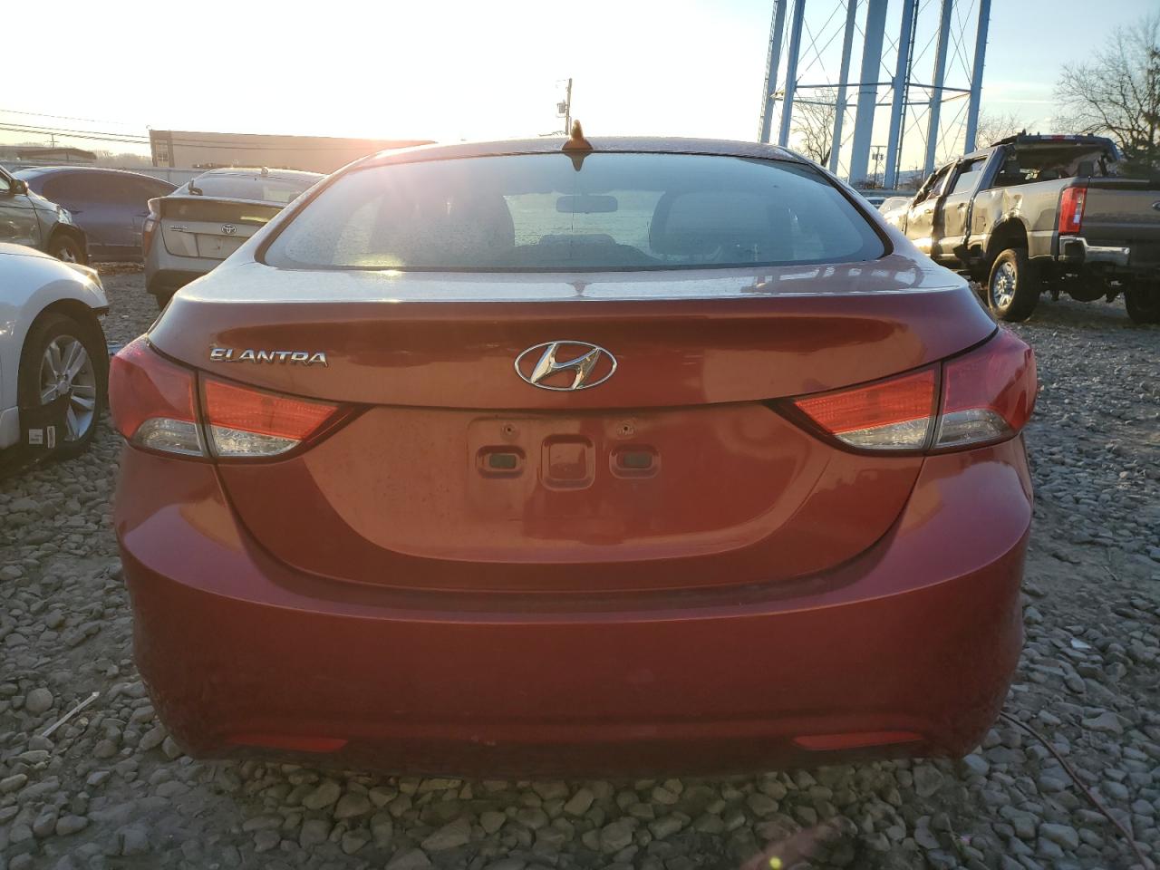 2013 Hyundai Elantra VIN KMHDH4AE3DU495798 Copart auction photo, side damage thumbnail 6