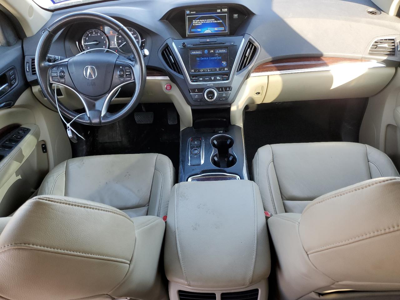 2016 Acura MDX VIN 5FRYD4H24GB009735 Copart auction photo, front end damage thumbnail 8