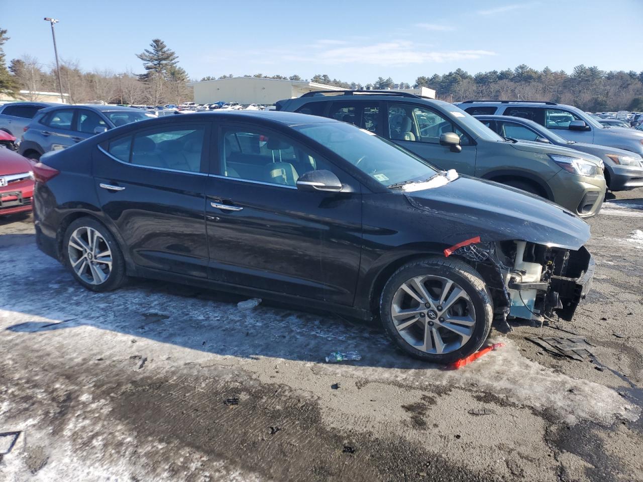 2017 Hyundai Elantra VIN KMHD84LF5HU156536 Copart auction photo, front end damage thumbnail 4