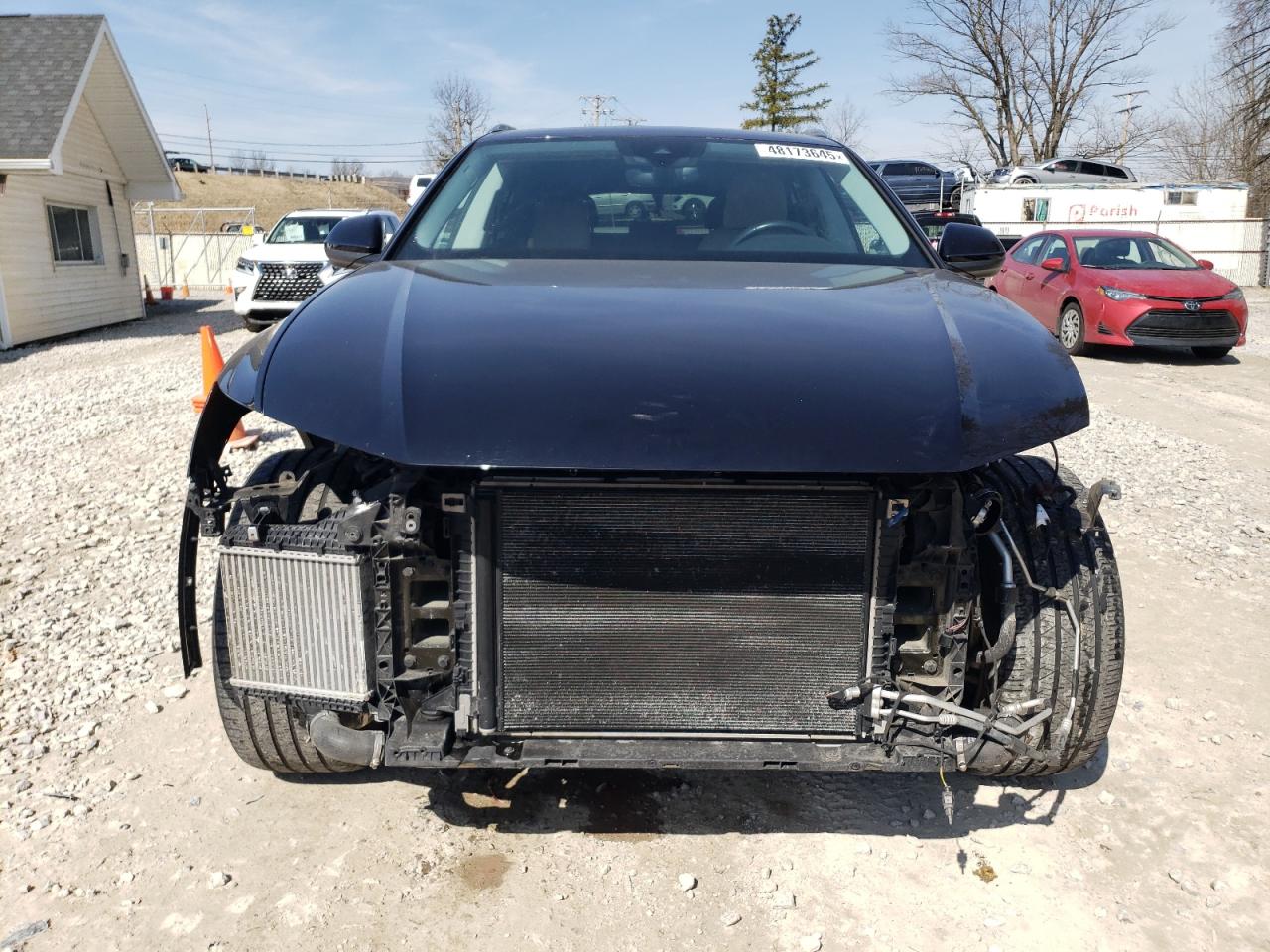 2019 Audi Q8 VIN WA1BVAF11KD037936 Copart auction photo, front end damage thumbnail 5