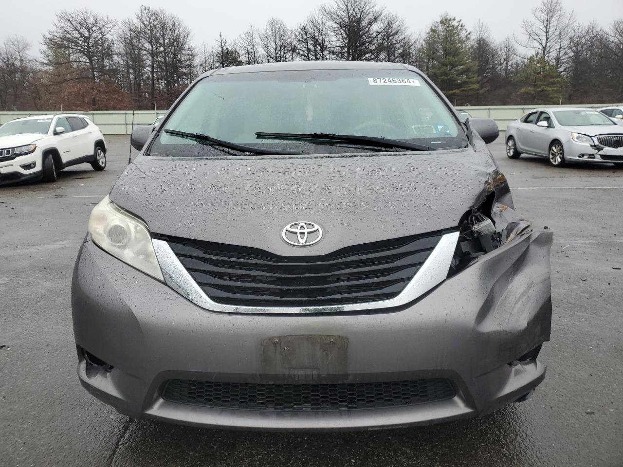 2012 Toyota Sienna VIN 5TDKK3DC9CS237600 Copart auction photo, front end / rear end damage thumbnail 5