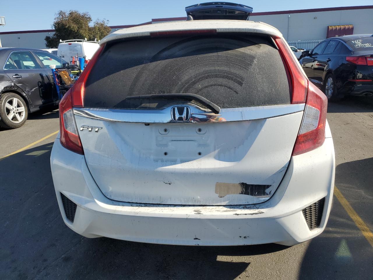 2016 Honda Fit VIN JHMGK5H77GX046352 Copart auction photo, side / front end damage thumbnail 6