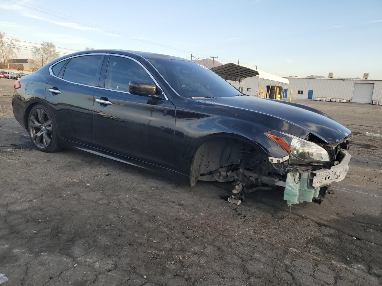 2012 Infiniti M VIN JN1BY1AP8CM331119 Copart auction photo, front end / side damage thumbnail 4