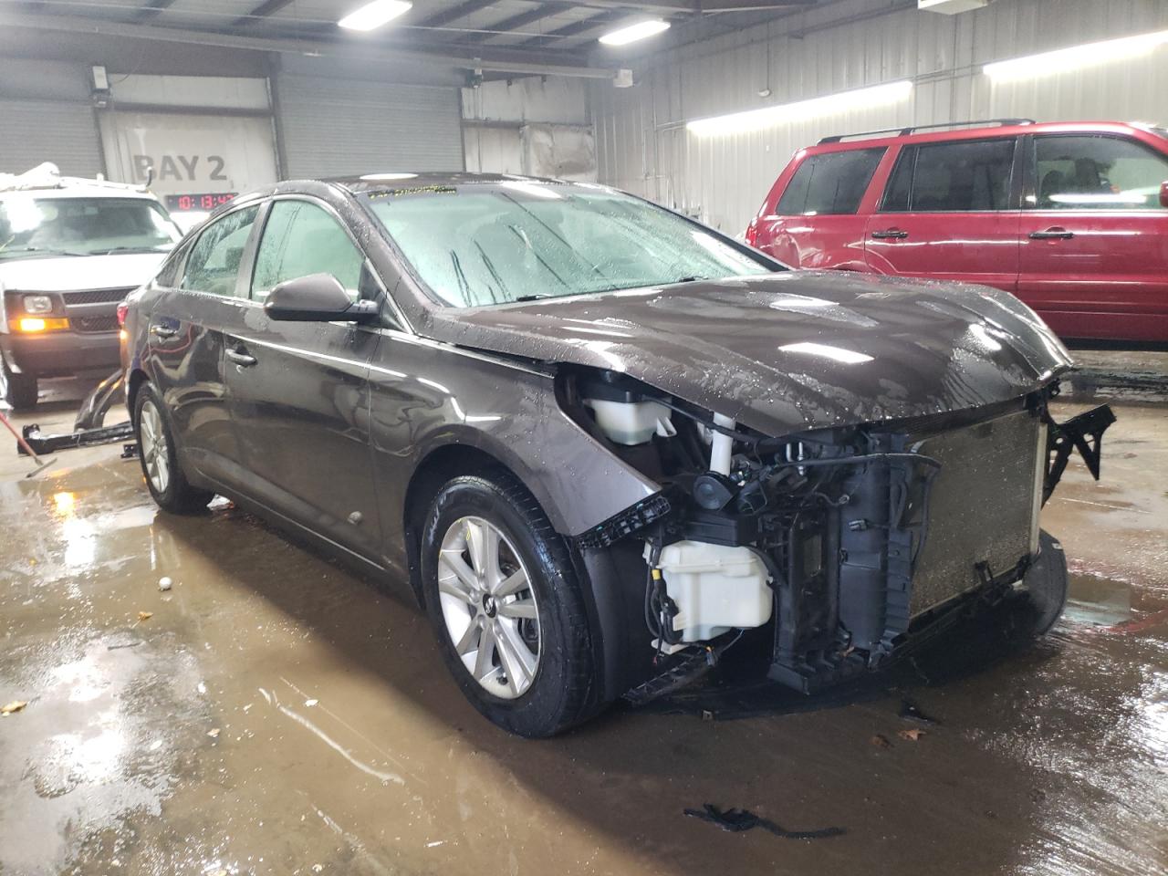 2015 Hyundai Sonata VIN 5NPE24AF3FH055340 Copart auction photo, front end damage thumbnail 4