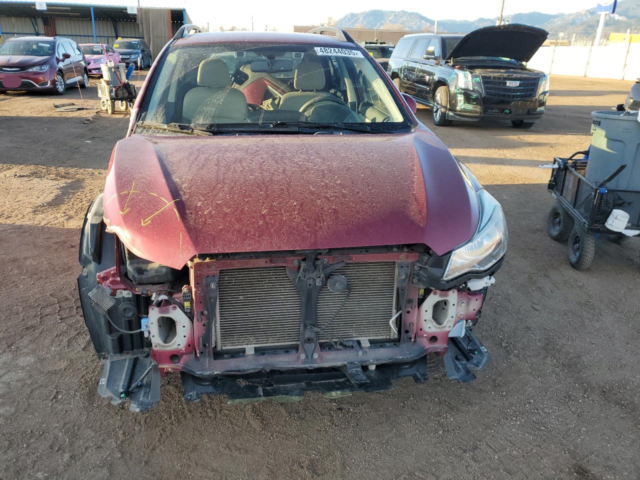 2016 Subaru XV VIN JF2GPADC2G8302665 Copart auction photo, front end / side damage thumbnail 5