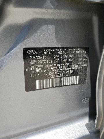 2013 Hyundai Elantra VIN KMHDH4AEXDU968869 Copart auction photo, front end / minor dent/scratches damage thumbnail 13