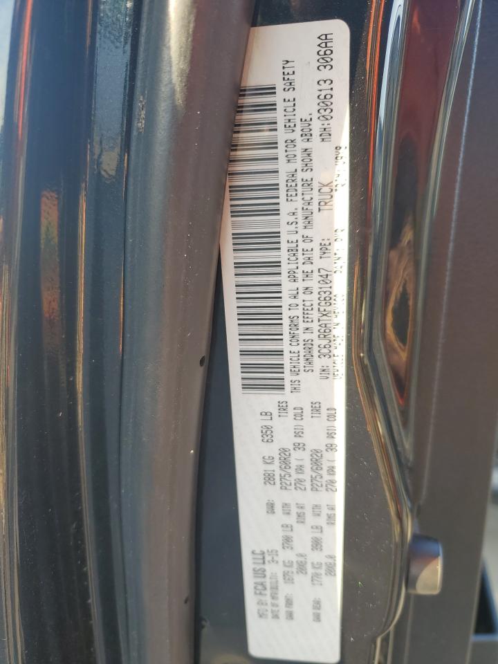2015 RAM 1500 VIN 3C6JR6ATXFG631047 Copart auction photo, front end damage thumbnail 13