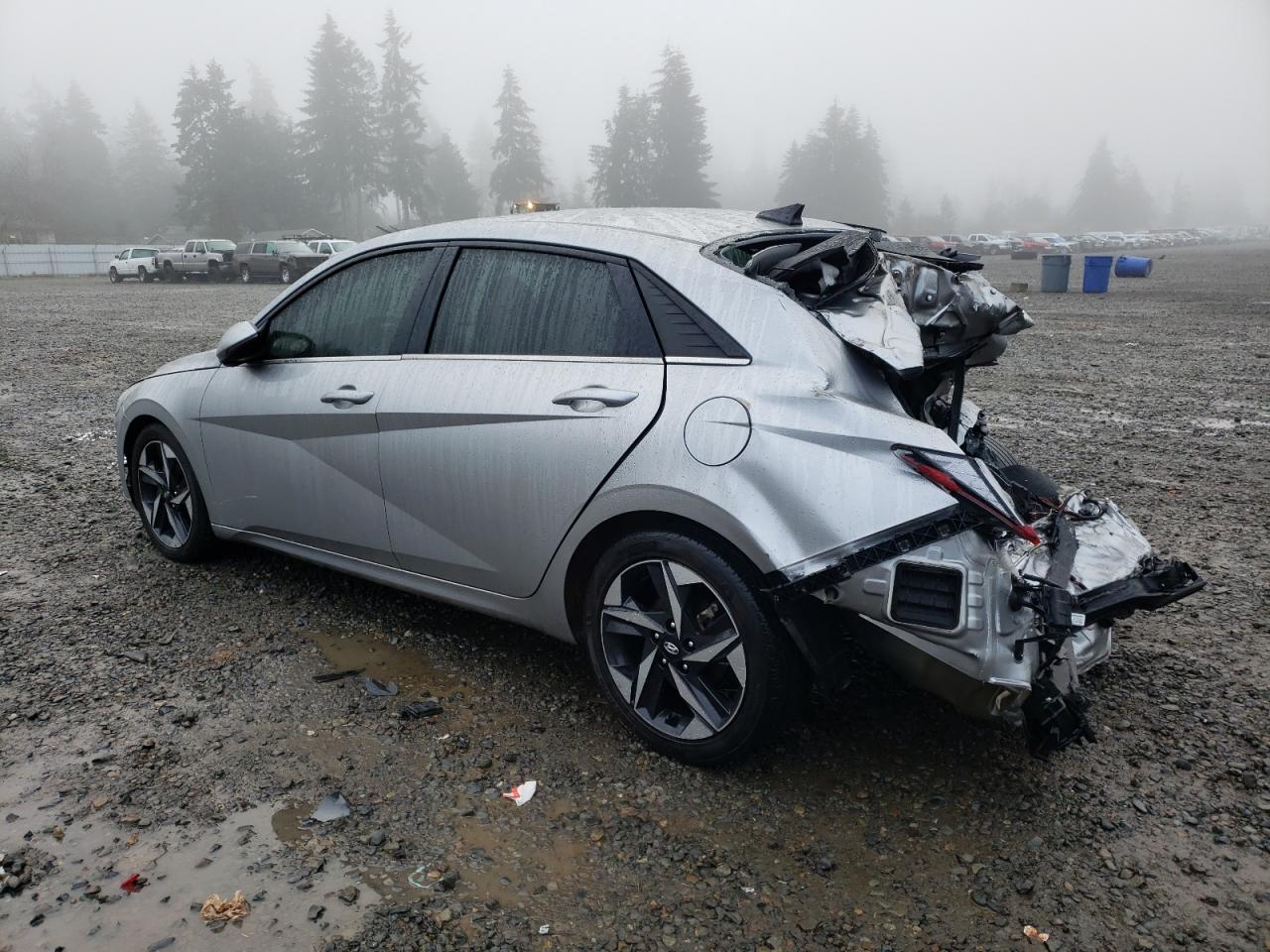 2021 Hyundai Elantra VIN 5NPLP4AG4MH044149 Copart auction photo, rear end damage thumbnail 2