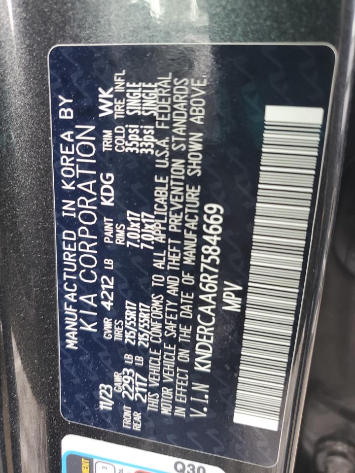 2024 KIA Seltos VIN KNDERCAA6R7584669 Copart auction photo, rear end / side damage thumbnail 13