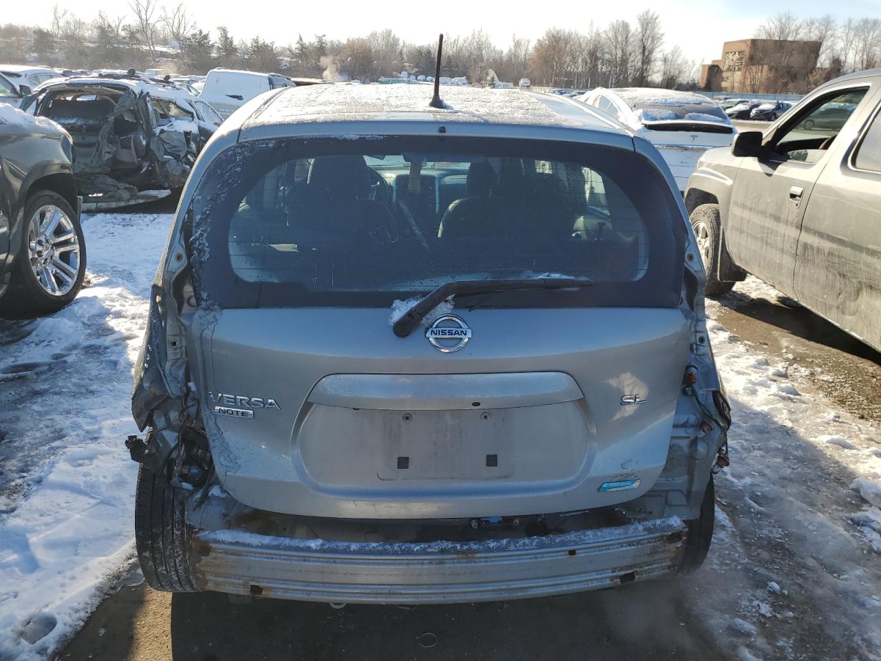 2014 Nissan Versa VIN 3N1CE2CPXEL370534 Copart auction photo, rear end damage thumbnail 6