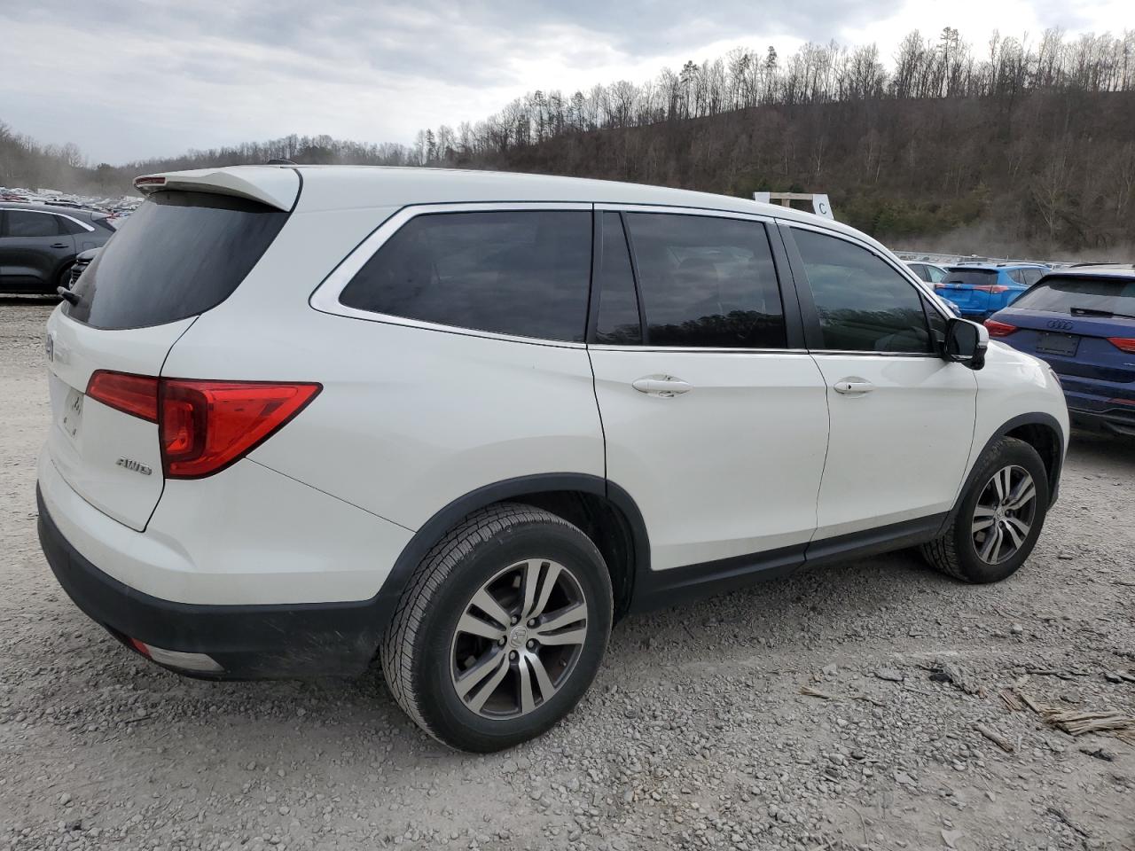 2016 Honda Pilot VIN 5FNYF6H59GB019632 Copart auction photo, side damage thumbnail 3