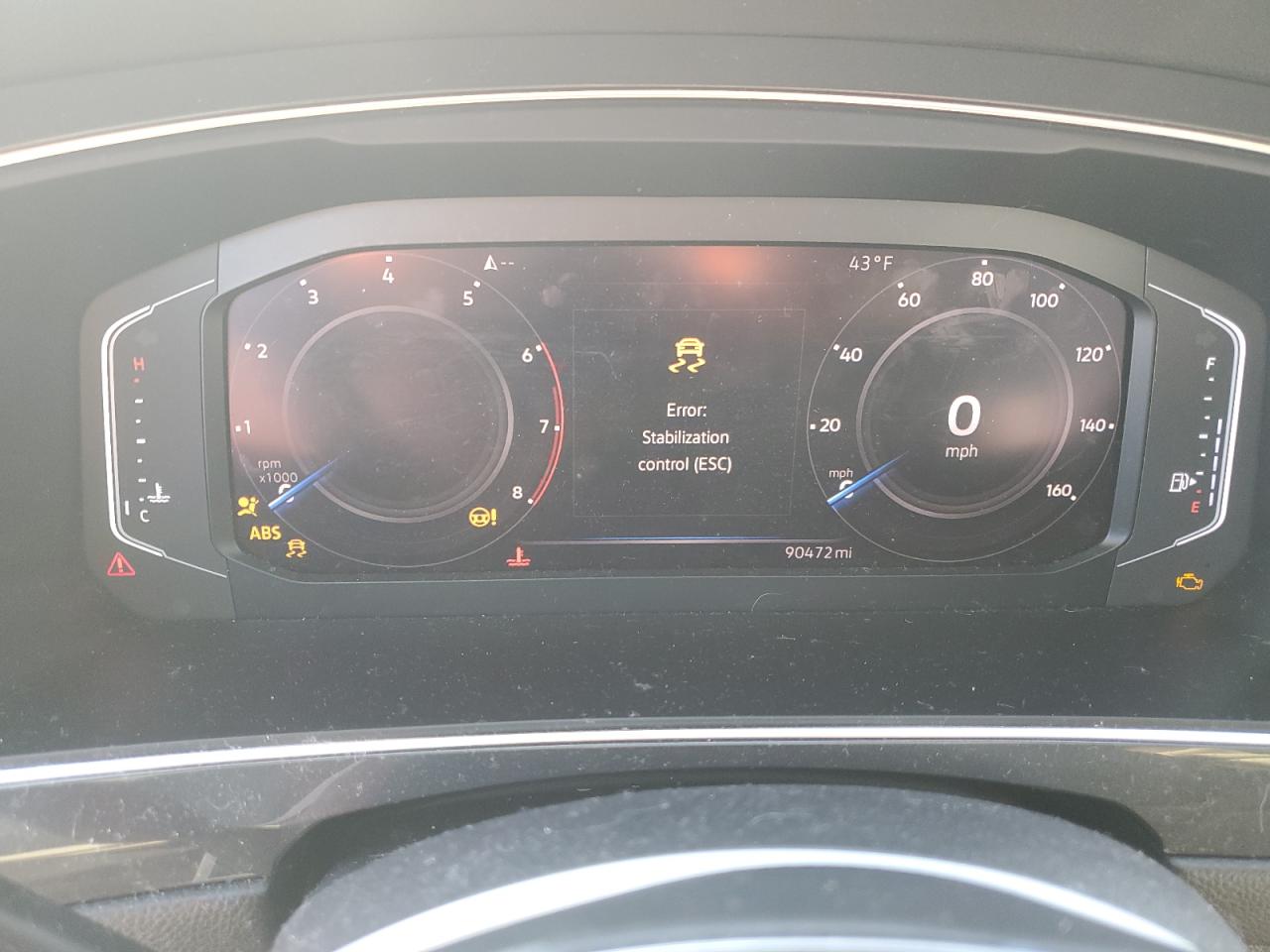 2019 Volkswagen Tiguan VIN 3VV3B7AX3KM117455 Copart auction photo, side / front end damage thumbnail 9
