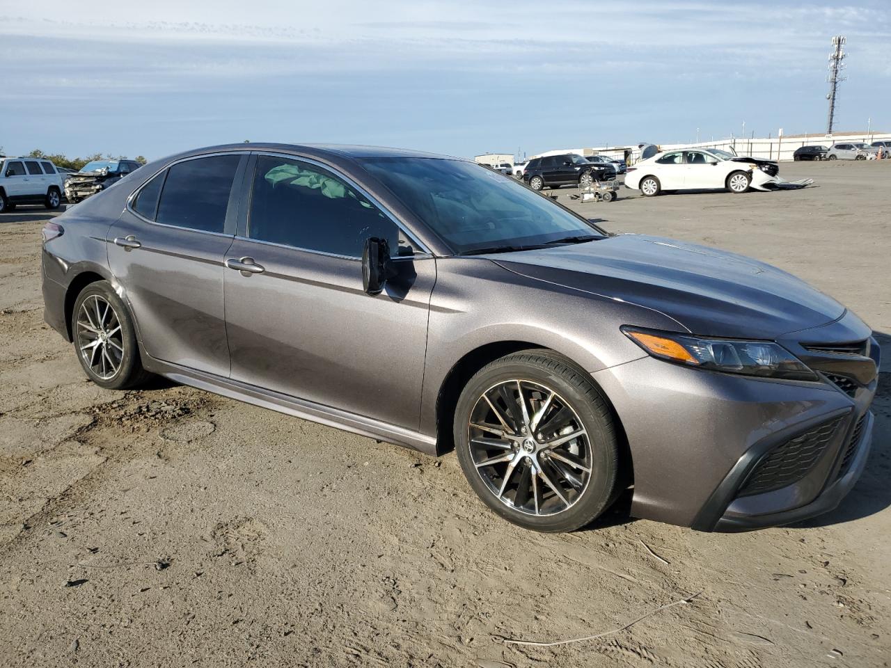2023 Toyota Camry VIN 4T1G11AK0PU767377 Copart auction photo, front end / side damage thumbnail 4