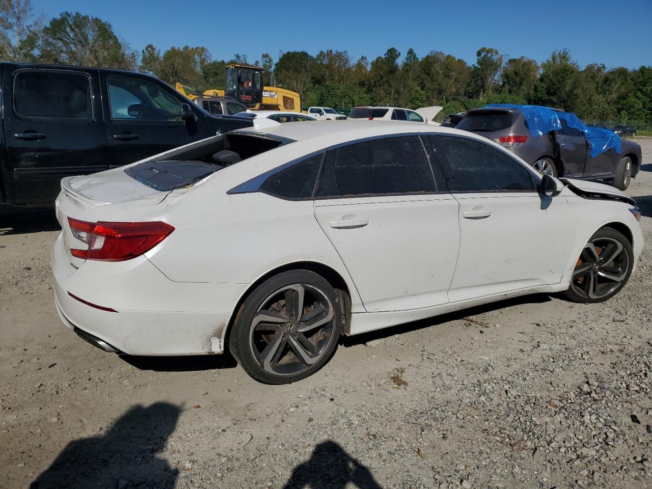 2020 Honda Accord VIN 1HGCV1F36LA014281 Copart auction photo, front end / rear end damage thumbnail 3