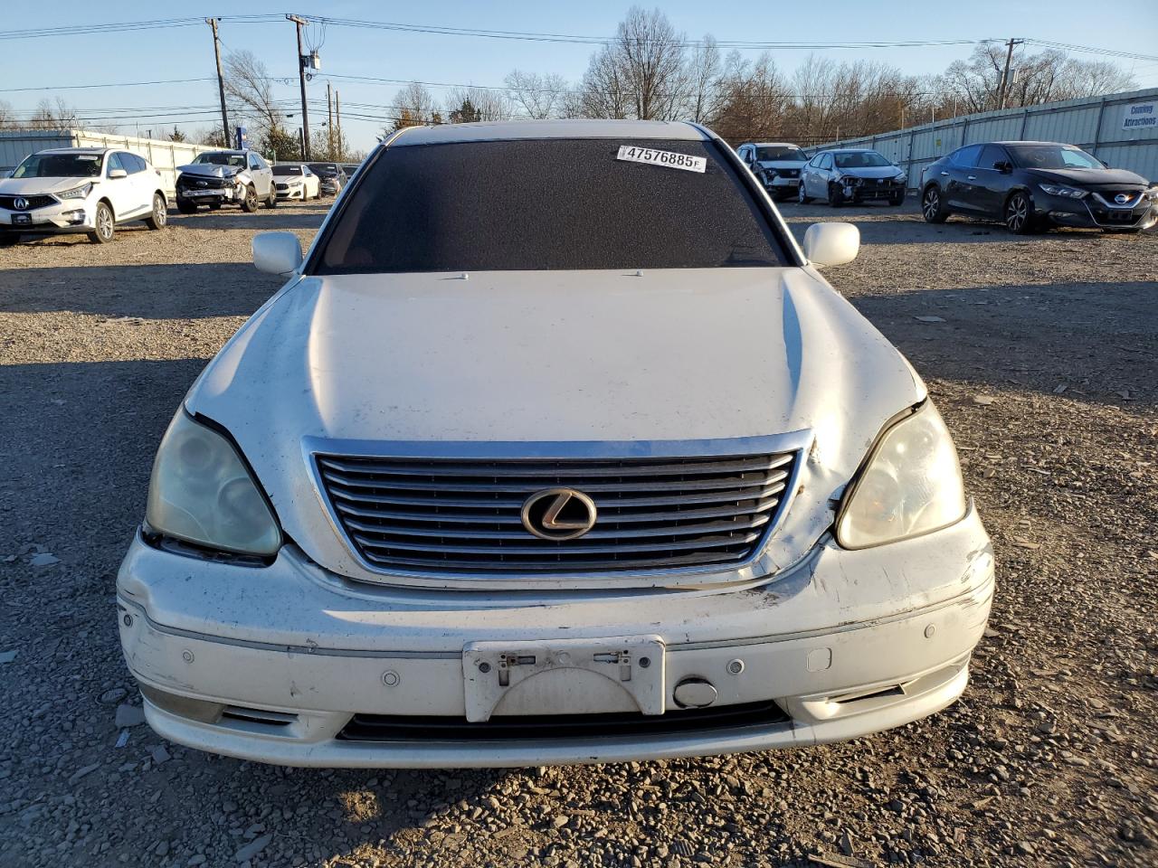 2004 Lexus LS VIN JTHBN36F540158555 Copart auction photo, front end / rear end damage thumbnail 5