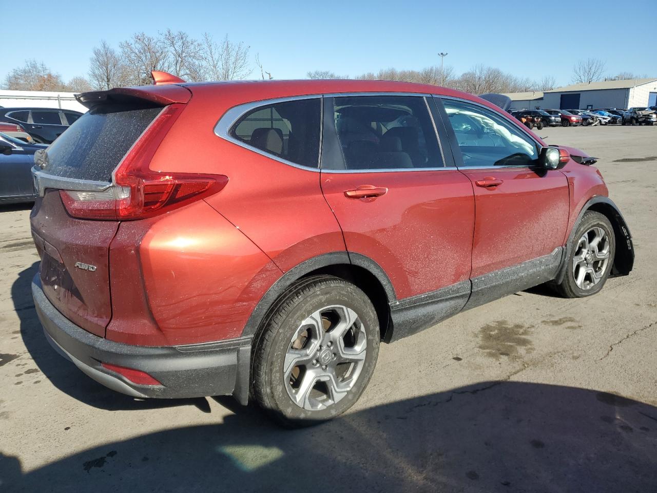 2019 Honda CR-V VIN 2HKRW2H58KH606282 Copart auction photo, front end / mechanical damage thumbnail 3