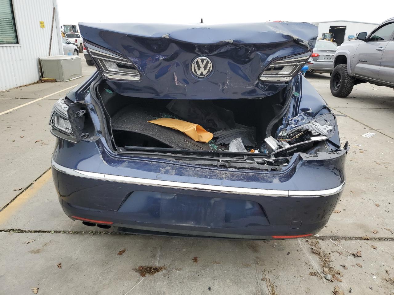 2013 Volkswagen Passat CC VIN WVWBP7AN6DE529176 Copart auction photo, rear end / front end damage thumbnail 6