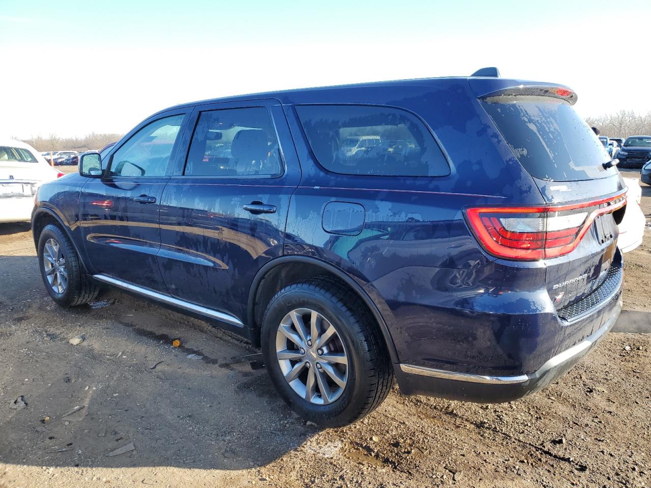 2018 Dodge Durango VIN 1C4RDJAG2JC346306 Copart auction photo, side / front end damage thumbnail 2