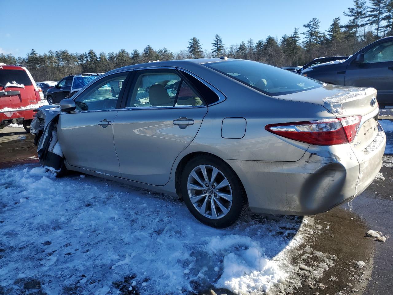 2017 Toyota Camry VIN 4T1BD1FK3HU214945 Copart auction photo, front end / rear end damage thumbnail 2