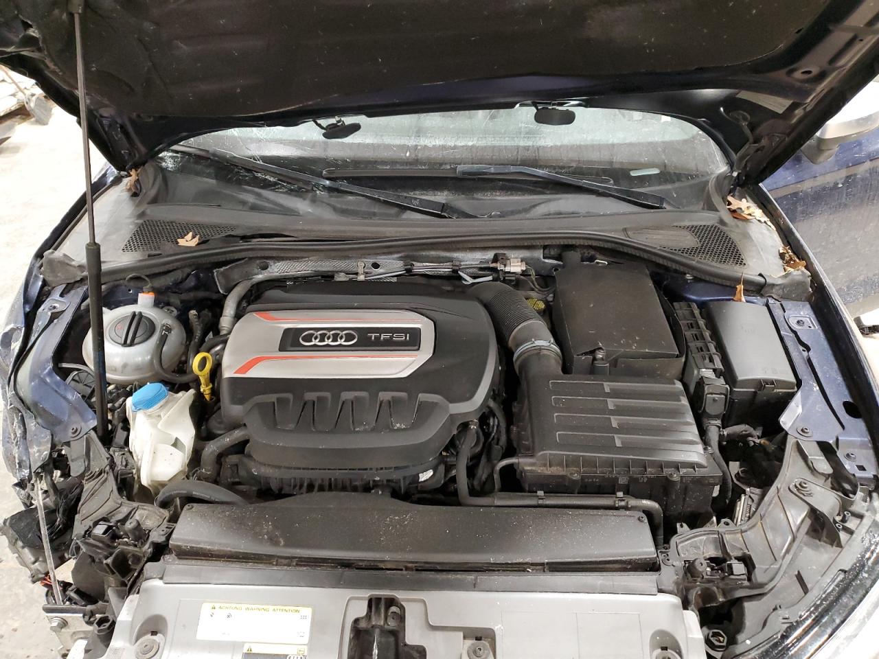 2017 Audi S3 VIN WAUB1GFF2H1055563 Copart auction photo, front end / side damage thumbnail 11