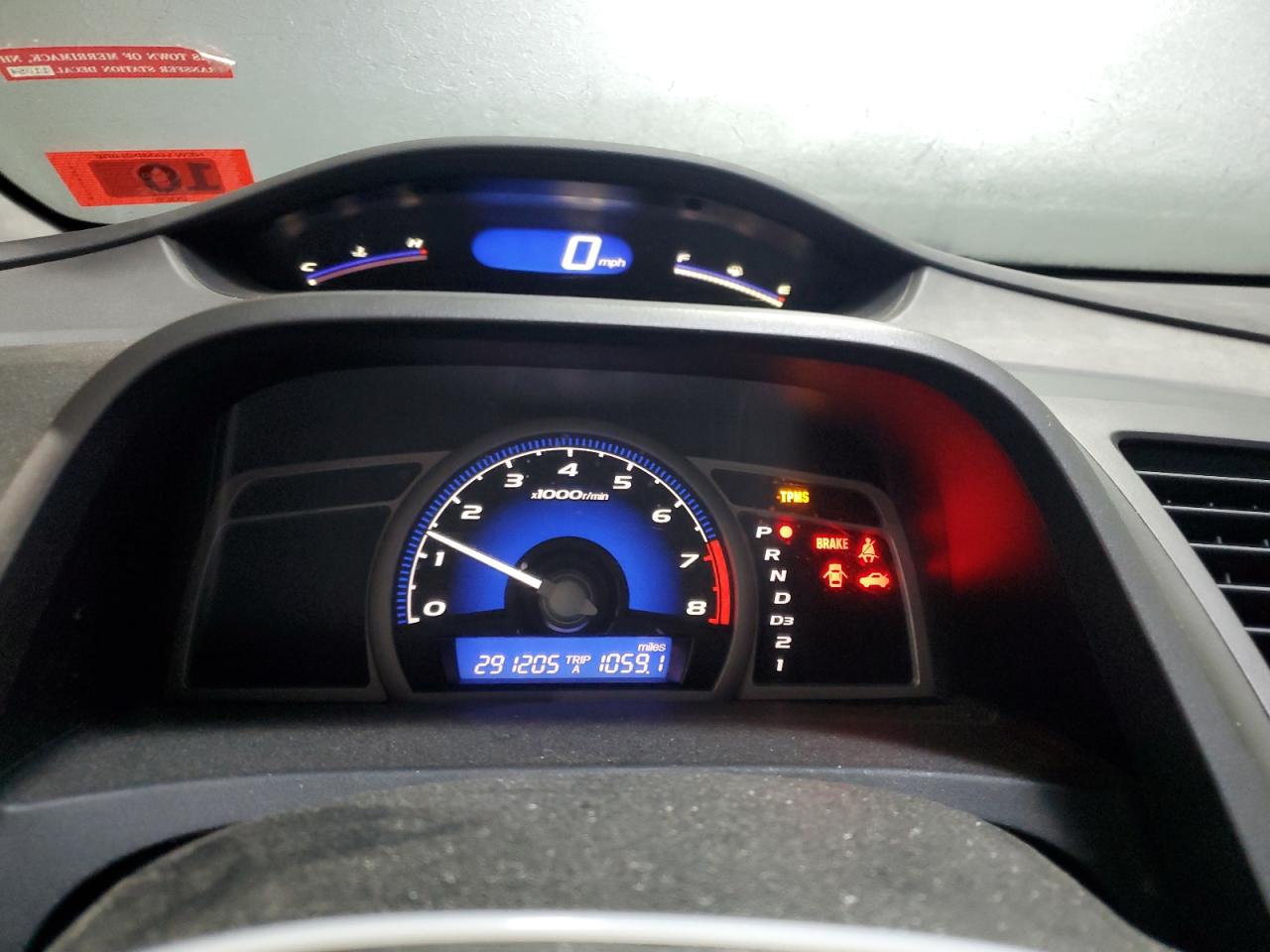 2010 Honda Civic VIN 2HGFG1B66AH517444 Copart auction photo, front end / minor dent/scratches damage thumbnail 9