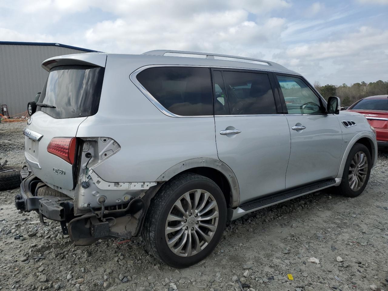 2017 Infiniti QX80 VIN JN8AZ2NEXH9152406 Copart auction photo, rear end damage thumbnail 3