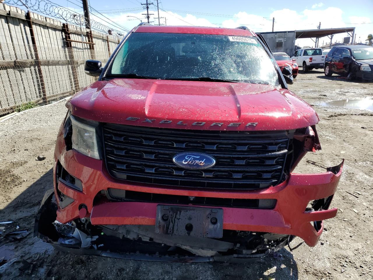 2016 Ford Explorer VIN 1FM5K8GTXGGD28425 Copart auction photo, front end / side damage thumbnail 5