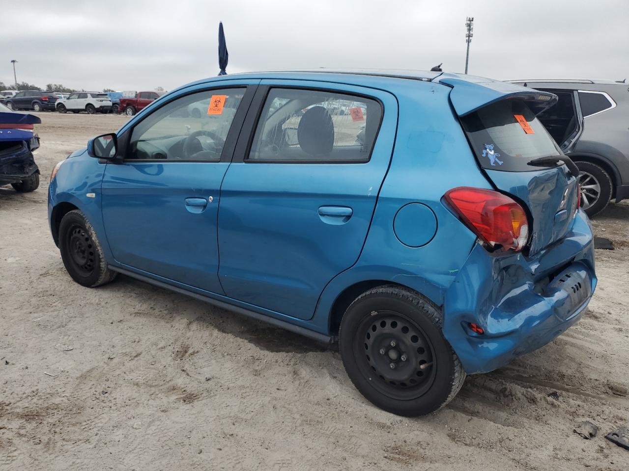 2015 Mitsubishi Mirage VIN ML32A3HJ2FH008750 Copart auction photo, rear end damage thumbnail 2