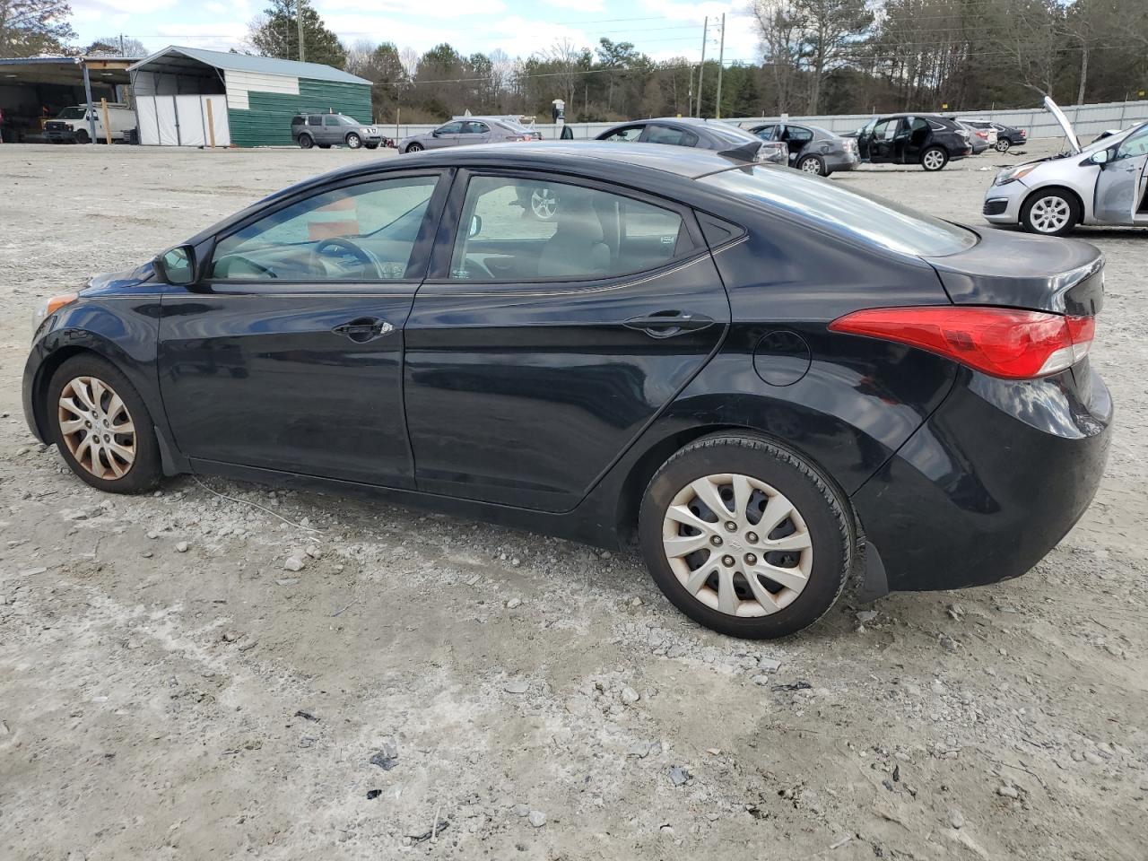 2013 Hyundai Elantra VIN 5NPDH4AE2DH204738 Copart auction photo, front end / side damage thumbnail 2