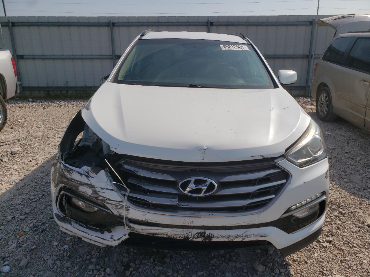 2017 Hyundai Santa Fe VIN 5NMZUDLB0HH029283 Copart auction photo, front end damage thumbnail 5