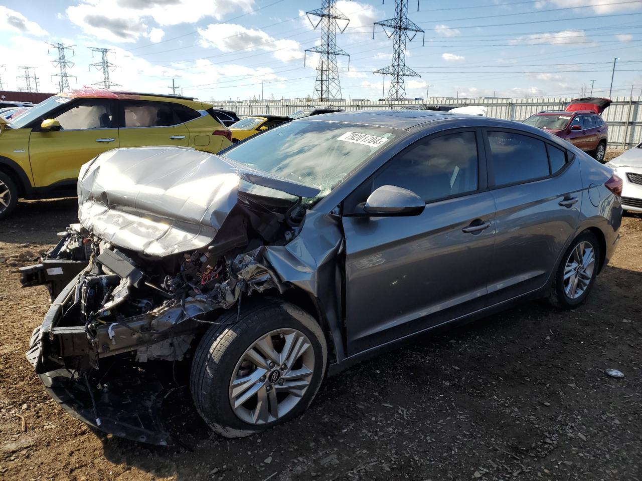 2019 Hyundai Elantra VIN 5NPD84LFXKH450777