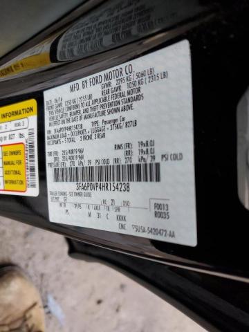 2017 Ford Fusion VIN 3FA6P0VP4HR154238 Copart auction photo, all over damage thumbnail 13