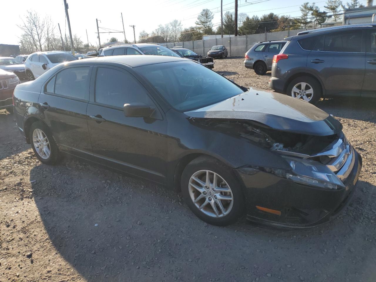 2012 Ford Fusion VIN 3FAHP0GA3CR118776 Copart auction photo, front end / side damage thumbnail 4
