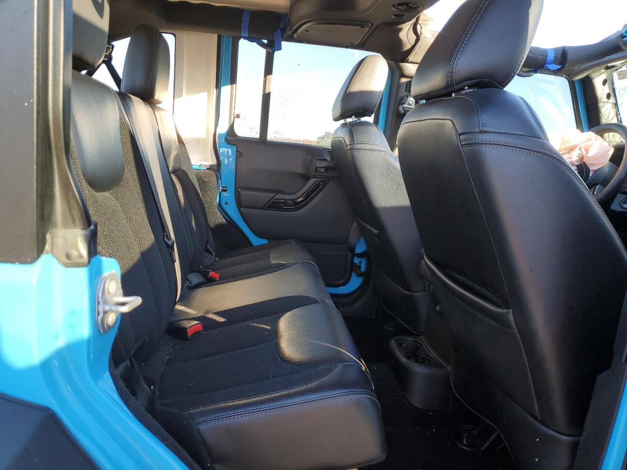 2017 Jeep Wrangler VIN 1C4BJWEGXHL584173 Copart auction photo, all over damage thumbnail 11