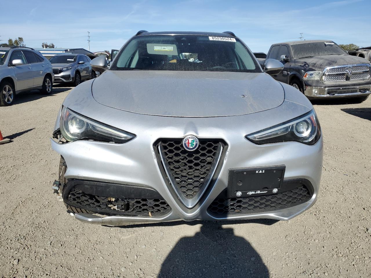 2018 Alfa Romeo Stelvio VIN ZASFAKPN2J7B75502 Copart auction photo, all over damage thumbnail 5