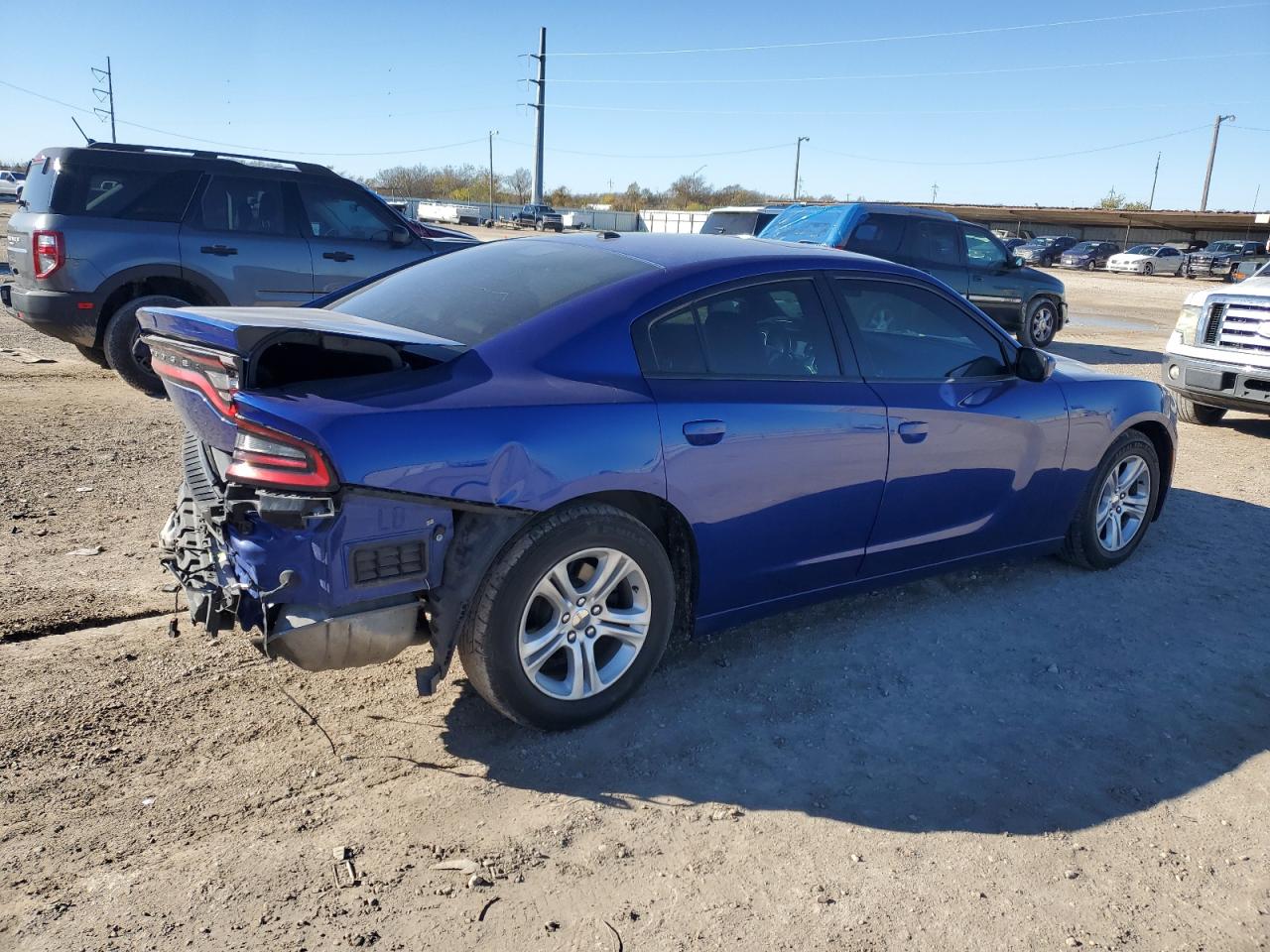 2020 Dodge Charger VIN 2C3CDXBG6LH244082 Copart auction photo, rear end damage thumbnail 3