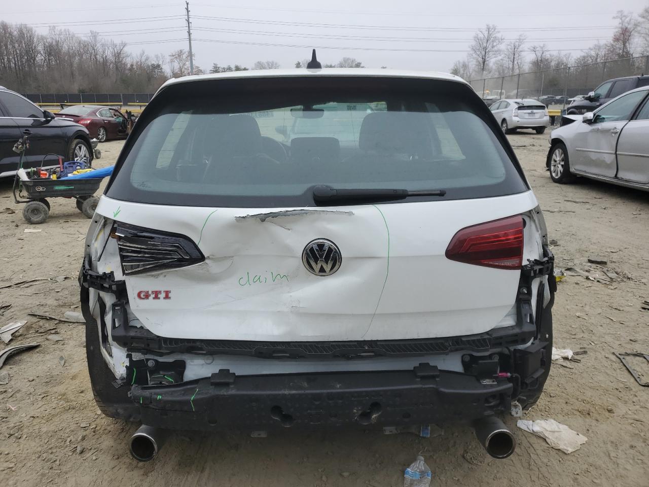 2020 Volkswagen GTI VIN 3VW5T7AU9LM012685 Copart auction photo, front end / rear end damage thumbnail 6