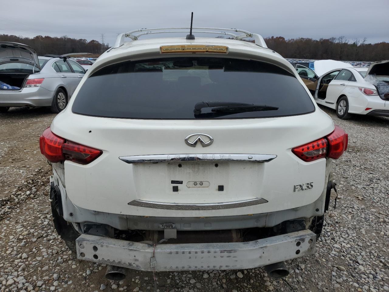 2011 Infiniti FX VIN JN8AS1MW7BM733567 Copart auction photo, all over damage thumbnail 6