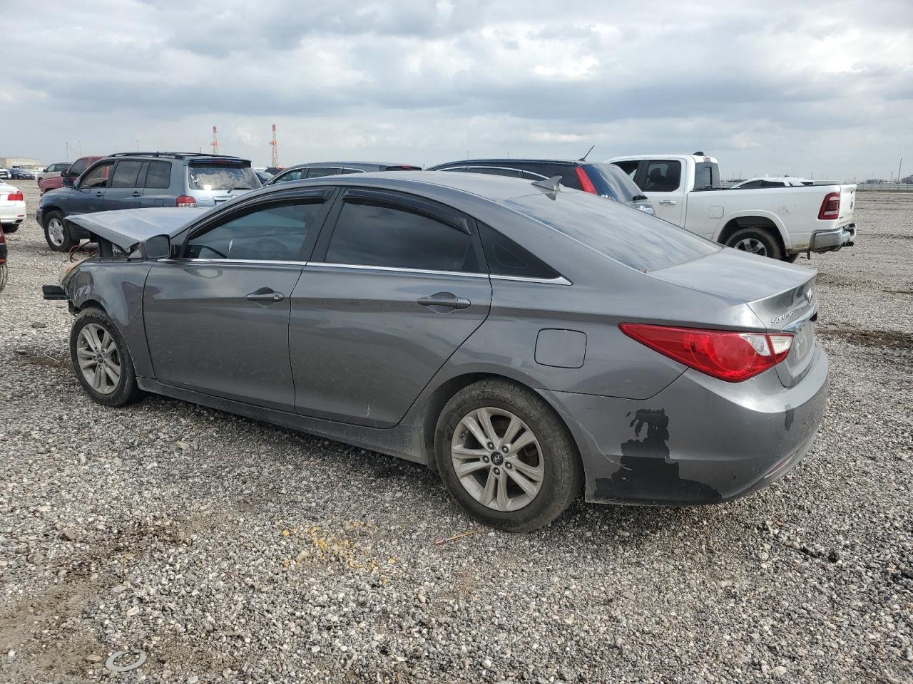 2011 Hyundai Sonata VIN 5NPEB4ACXBH097780 Copart auction photo, front end / rear end damage thumbnail 2