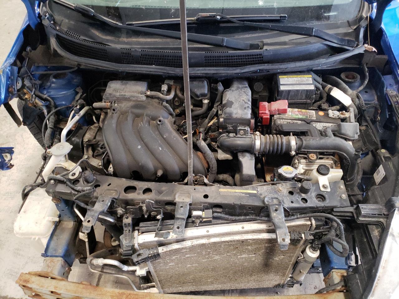 2016 Nissan Versa VIN 3N1CN7AP5GL831111 Copart auction photo, front end / side damage thumbnail 11