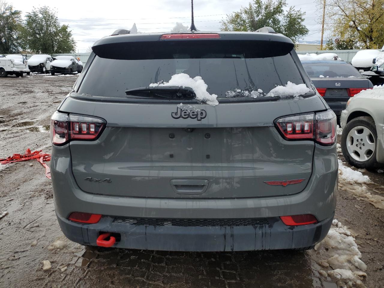 2022 Jeep Compass VIN 3C4NJDDB2NT195096 Copart auction photo, front end damage thumbnail 6
