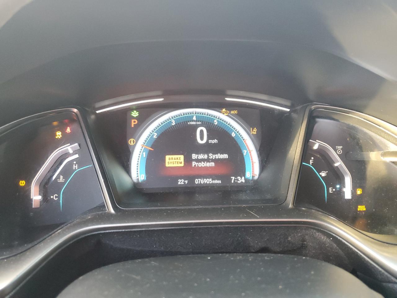 2019 Honda Civic VIN SHHFK7H63KU223531 Copart auction photo, rear end damage thumbnail 9