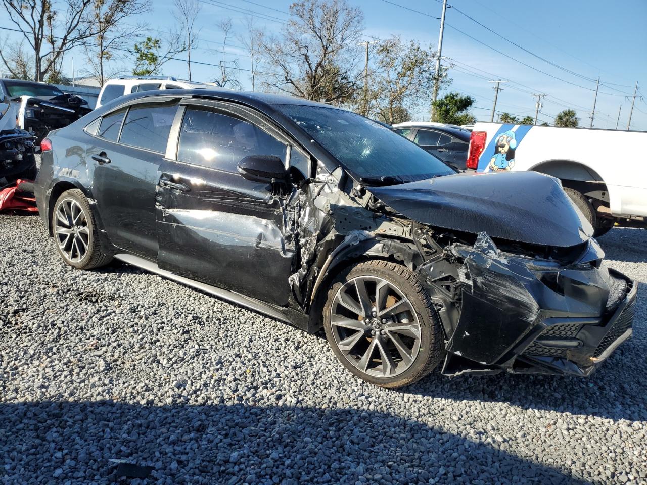 2021 Toyota Corolla VIN JTDS4MCE7MJ056514 Copart auction photo, front end / side damage thumbnail 4