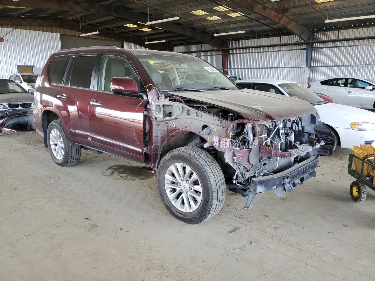 2018 Lexus GX VIN JTJBM7FX1J5194095 Copart auction photo, front end damage thumbnail 4