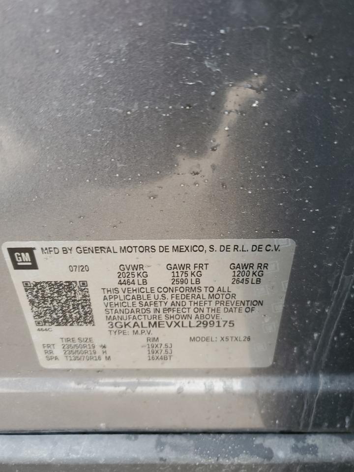 2020 GMC Terrain VIN 3GKALMEVXLL299175 Copart auction photo, front end / side damage thumbnail 14