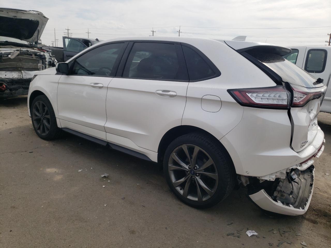 2017 Ford Edge VIN 2FMPK4AP8HBC02814 Copart auction photo, rear end / undercarriage damage thumbnail 2